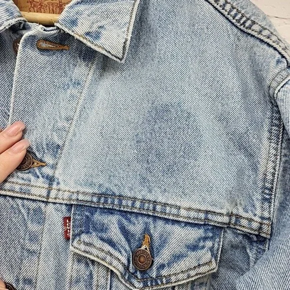 Vintage 90s Levis 70507 Jean Jacket Mens M Denim Classic Fit Trucker Flawed
